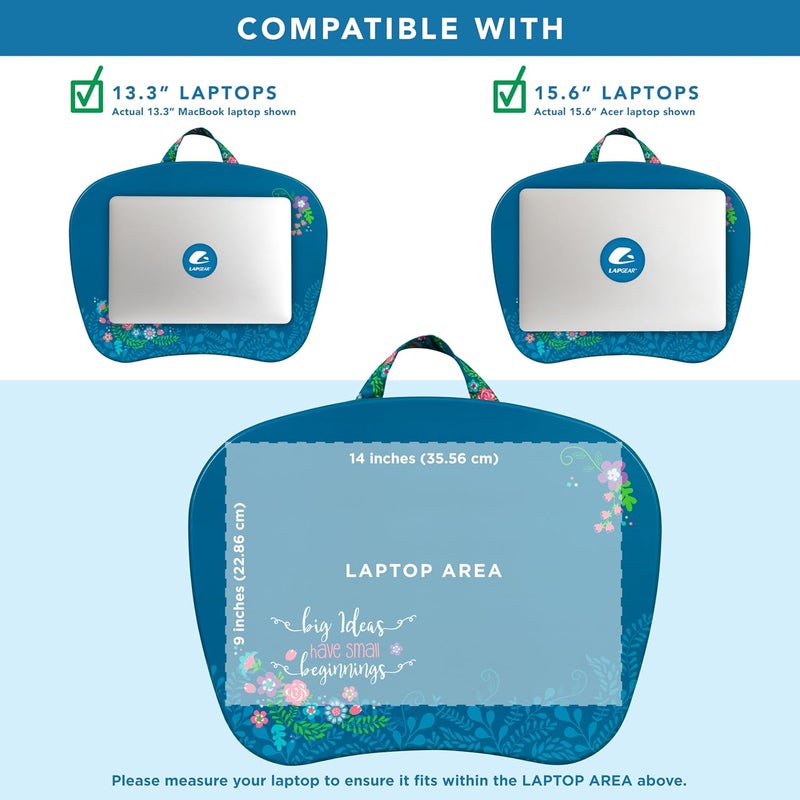 LapGear MyStyle Portable Lap Desk with Cushion - Big Ideas - Fits up to 15.6 Inch Laptops - Style No. 45311 - Image 3